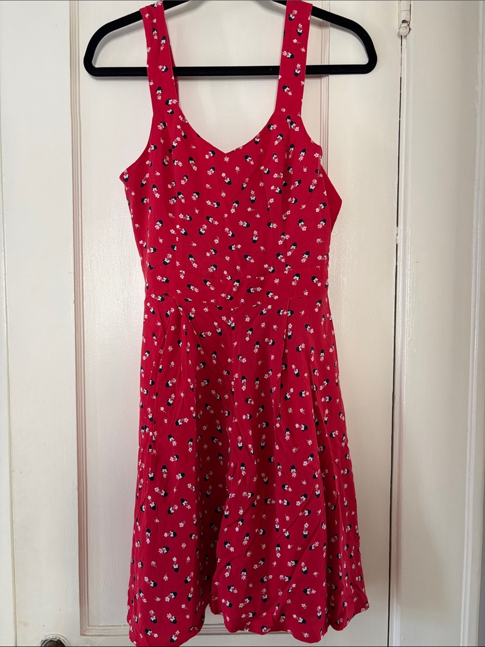 LC Lauren Conrad Disney Red Floral Sundress